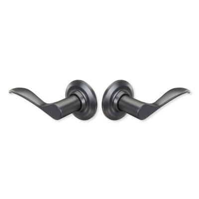 Yale Norwood Lever Passage, Non-Locking, Black Suede